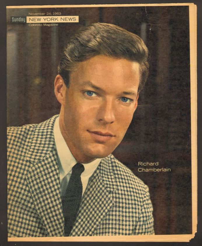 Sunday New York News Magazine November 24 1963 Richard Chamberlain 