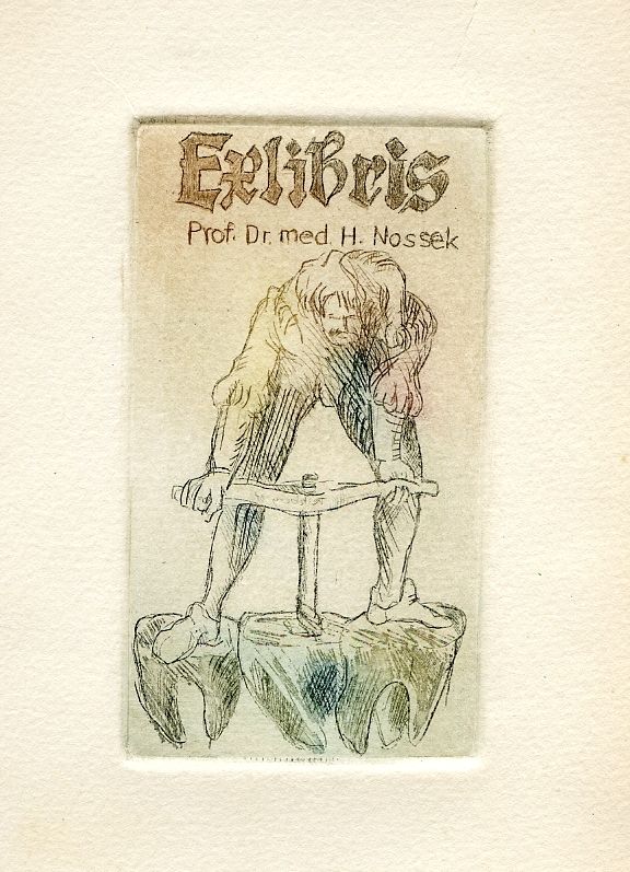 Dentist, Medical Doctor, Ex libris by Martin Peitzberg  