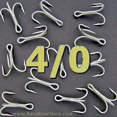 VMC 9626PS 4X Strong Replacement Treble Hooks for Striped Bass Fishing 