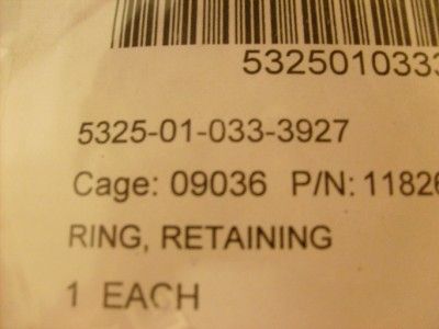 LOT OF 14 RETAINING RINGS # 11826200 NSN 5325010333927  