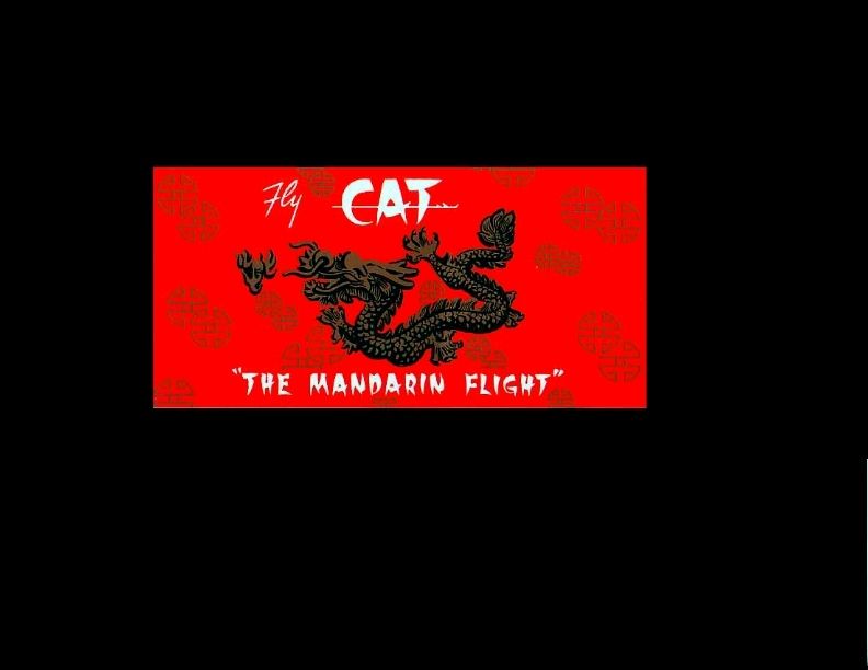 CIVIL AIR TRANSPORT CAT CIA 2 BAGGAGE STICKER S VIETNAM  