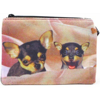 Chihuahua Dog Coin Purse Handbag Bucket Tote Hand Bag  