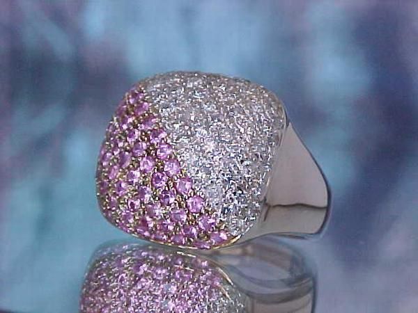 4,608 SHOPNBC DREAMS OF INDIA 1CT PINK SAPPHIRE 1CT DIAMOND DIAGONAL 