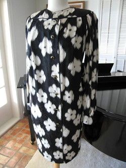 UNGARO PARALLELE VINTAGE SILK JACQUARD DRESS~ITALY~8  