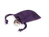 100 PURPLE 2x2 Jewelry Pouches Velour Velvet Gift Bags  