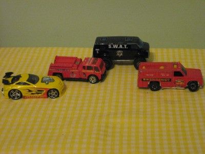 Rescue Vehicle, Fire Engine, S.W.A.T. Van, H.W.F.D car.  