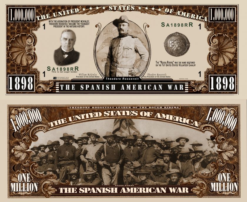 THE SPANISH AMERICAN WAR DOLLAR BILL (4000/$399)  