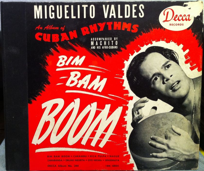 MIGUELITO VALDES bim bam boom 4x 78 Rpm DECCA 344 VG+  