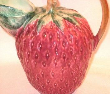 Vintage Salute Italia ANCORA Strawberry Pitcher UNIQUE  