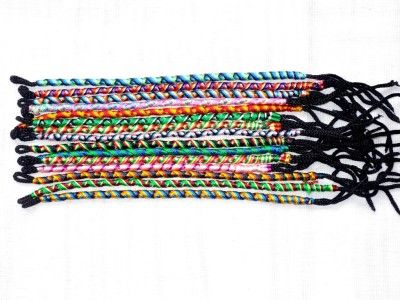 100 NICE NEW FRIENDSHIP BRACELETS/ANKLES HANDWOWEN PERU  