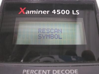 BAR CODE SYSTEMS XAMINER 4500LS  