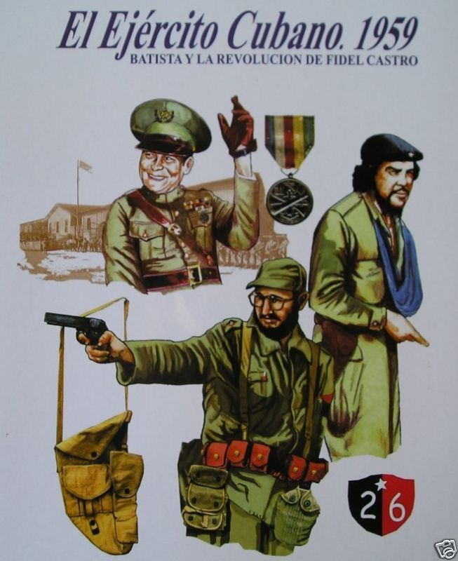 EL EJERCITO CUBANO REVOLUCION 1959 UNIFORMES INSIGNIAS  