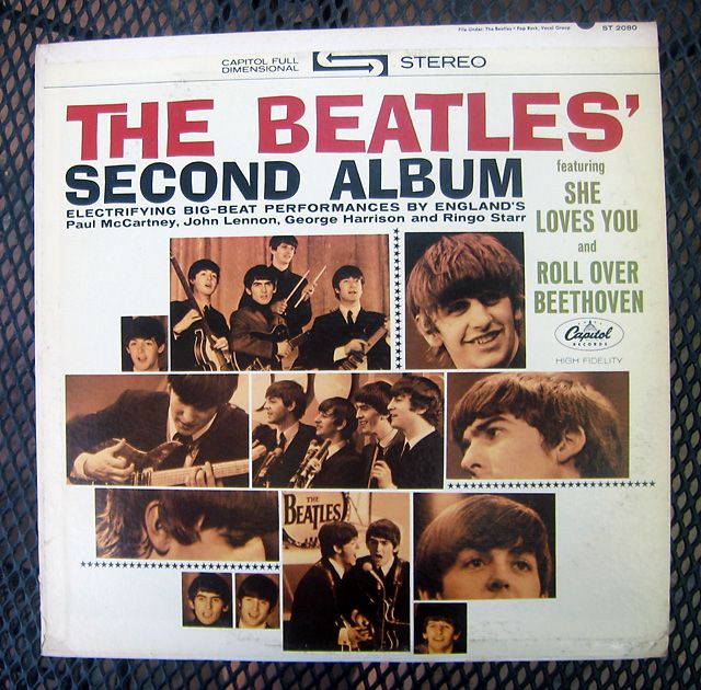 THE BEATLES “SECOND ALBUM” ST 2080 #3 BLACK COLOR BAND (1964) LP 