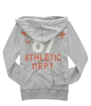 NWT AEROPOSTALE MENS GRAY BACK LOGO ZIP HOODIE  