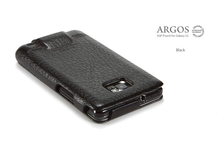 SGP Samsung Galaxy S2 Leather Case Argos Black  