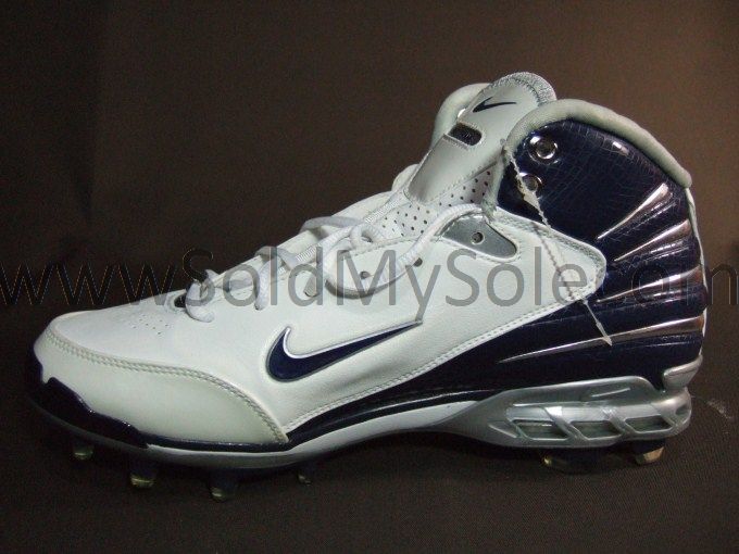 Nike Zoom Assassin TD White Blue Silver Mens Sz 9.5  