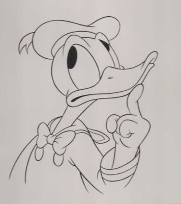 RARE DONALD DUCK Disney Triptych ORIGINAL ART Morrison  