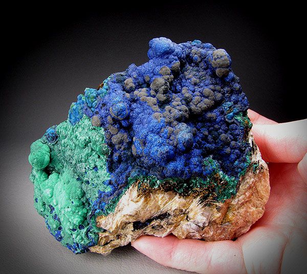 Azurite and Malachite, Sidi Ayed, Morocco  