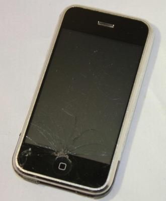 AT&T Apple iPhone 2G 1st Generation 8GB A1203 AS IS Cracked Glass Bad 