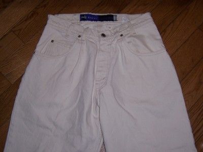 MENS USA LEVIS SILVER TAB BAGGY JEANS 32 W 30 L IVORY  