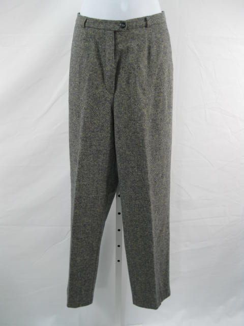 BASLER WEEKEND Womans Speckled Green Wool Pants 40  