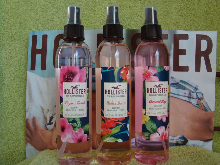   CALIFORNIA BODY MIST CRESENT BAY MALIBU &,LAGUNA BEACH 8.4 FL.oz each