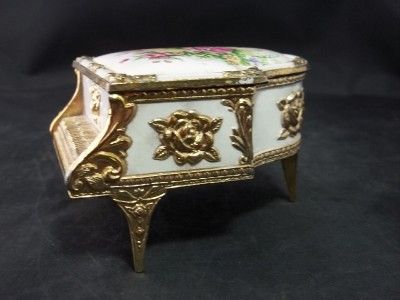 Floral Piano Music Box Plays Those Were The Days Japan  