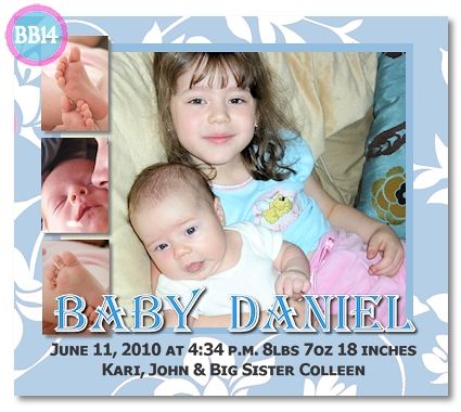 40 Baby Birth Announcements Magnets And Envelopes CUTE BOY GIRL 