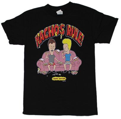 Nachos Rule   Beavis And Butthead T shirt  