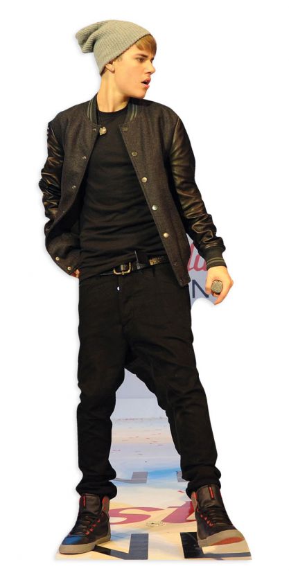 JUSTIN BIEBER LIFESIZE CARDBOARD CUTOUT STANDEE Standup Party Prop 