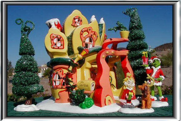 Grinch Cindy Lou Whos House Dept 56 Snow Village D56 SV  