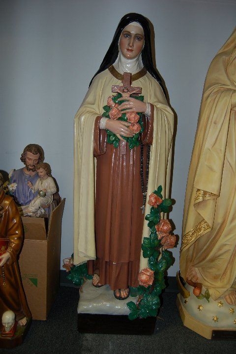 Fine Older Statue of St. Therese + By Bernardini  