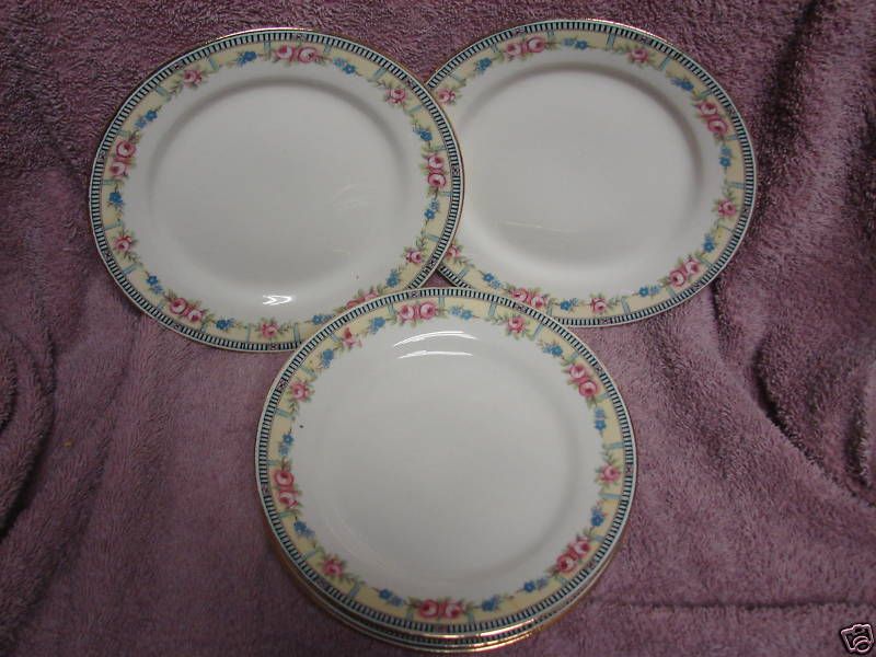 Thomas, T.R.C.O. Co. pink rose, Dessert/salad set 6  