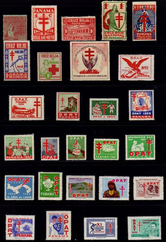 Panama TB Charity Christmas Seals Collection   MNH  