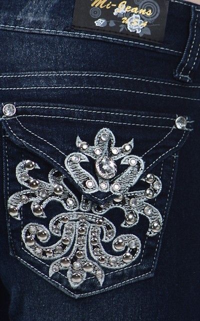 juniors MI JEANS booty jeans RHINESTONE bling BROKEN FLEUR skinny 29 