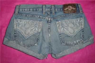   Jeans Lil Blossom LOWRISE CUT OFF Cutoffs DENIM Jean SHORTS S 2 26