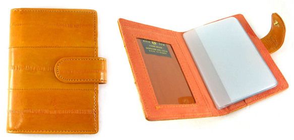 Eel Skin Business Credit Business card Holder Wallet  