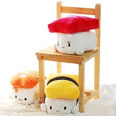 JAPAN SUSHI PILLOW VARIOUS FOOD CUSHION TOY PLUSH DOLL / FREE SHIP / X 