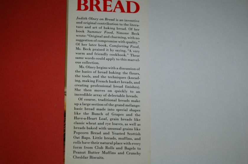 Judith Olney 139 Bread Sophisticated Worldwide Recipes  