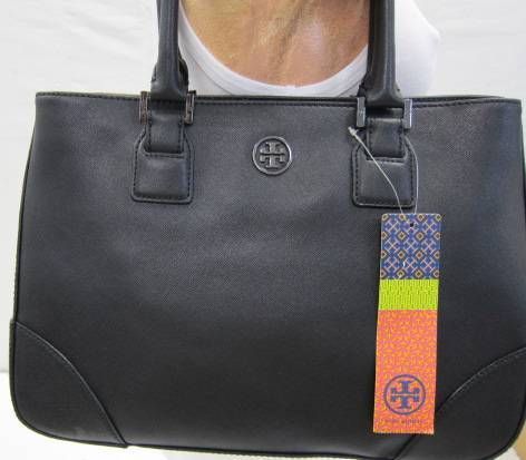 New Tory Burch Robinson Leather Small Tote Bag  