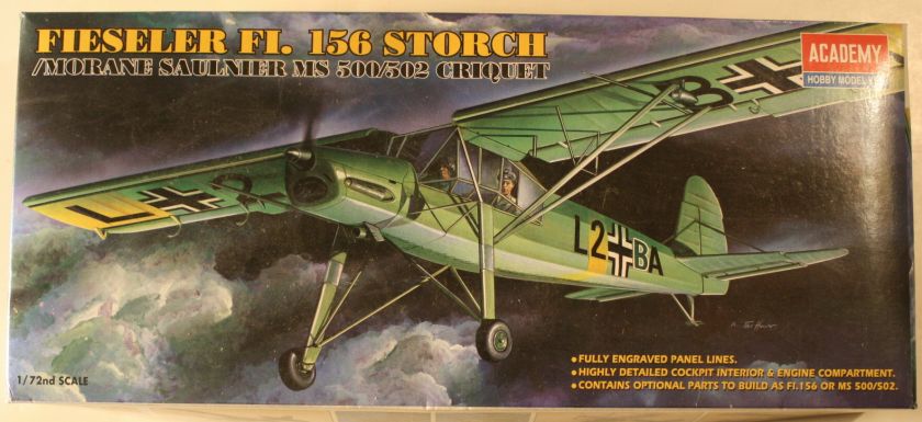 Germany Fieseler Fi 156 Storch 1/72 Airplane Model Kit  