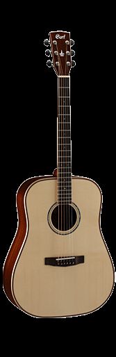 CORT ALL SOLID WOOD ACOUSTIC GUITAR EARTH AS5 AND CASE  