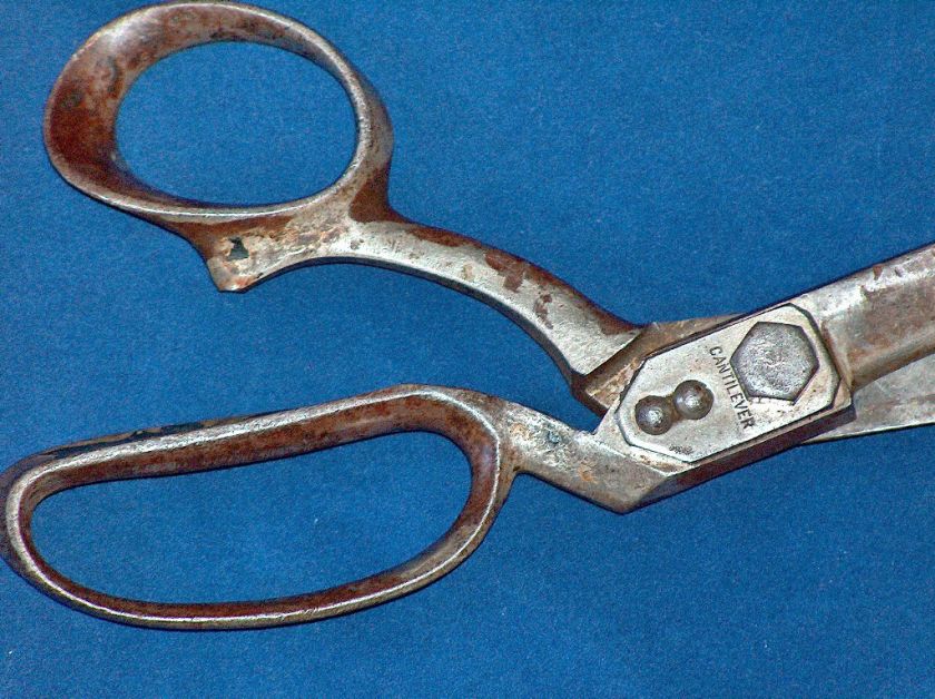 RARE CANTILEVER 19TH CENTURY EARLY 20TH SCISSORS SHEARS  