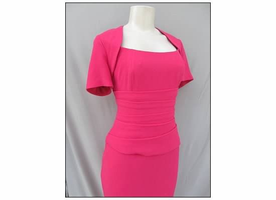 NEW Anne Klein Pink Classic Sheath Career Combo Dress w/ Stretch 