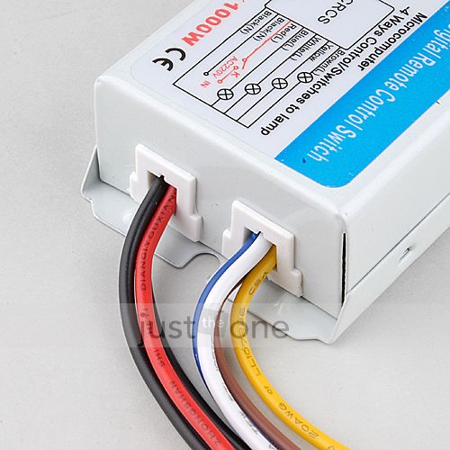 Wireless 4 Channel Light ON/OFF 220V 240V Remote Control Switch+ 