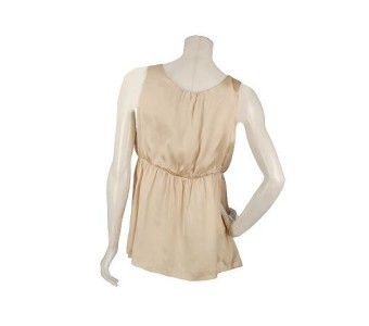 Simply. Chloe Dao Silk Charmeuse Tank CHAMPAGNE/SMALL  