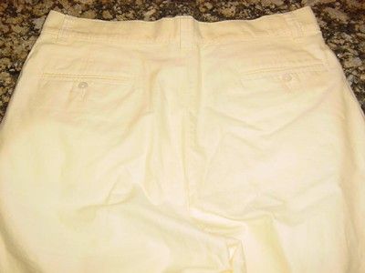 MENS RALPH LAUREN YELLOW COTTON PANTS SLACKS SZ 33 X 32 K251  