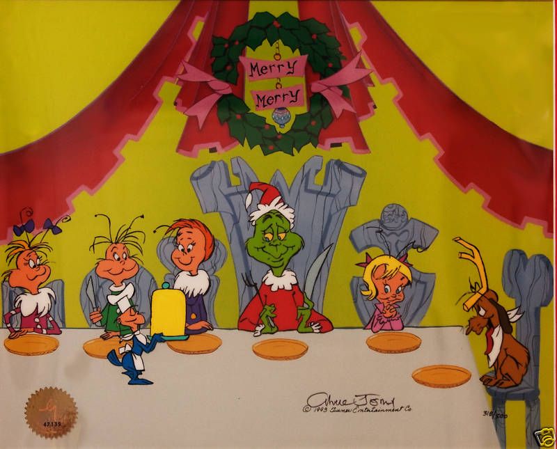 The Grinch CEL Chuck Jones Who Christmas Feast *RARE*  