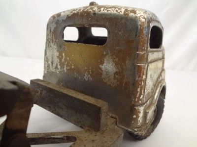 Vintage 1950s STRUCTO Rare Chrome Cab DUMP TRUCK Steel ToyLand 