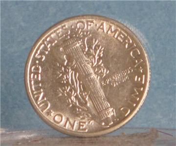 1945 P SILVER MERCURY DIME PROOFLIKE CONDITION UNCIRCULATED  
